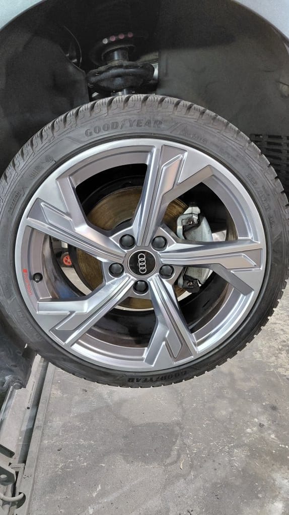 Lichtmetalen velg na herstel